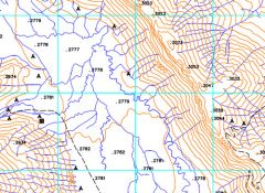 Topographic map